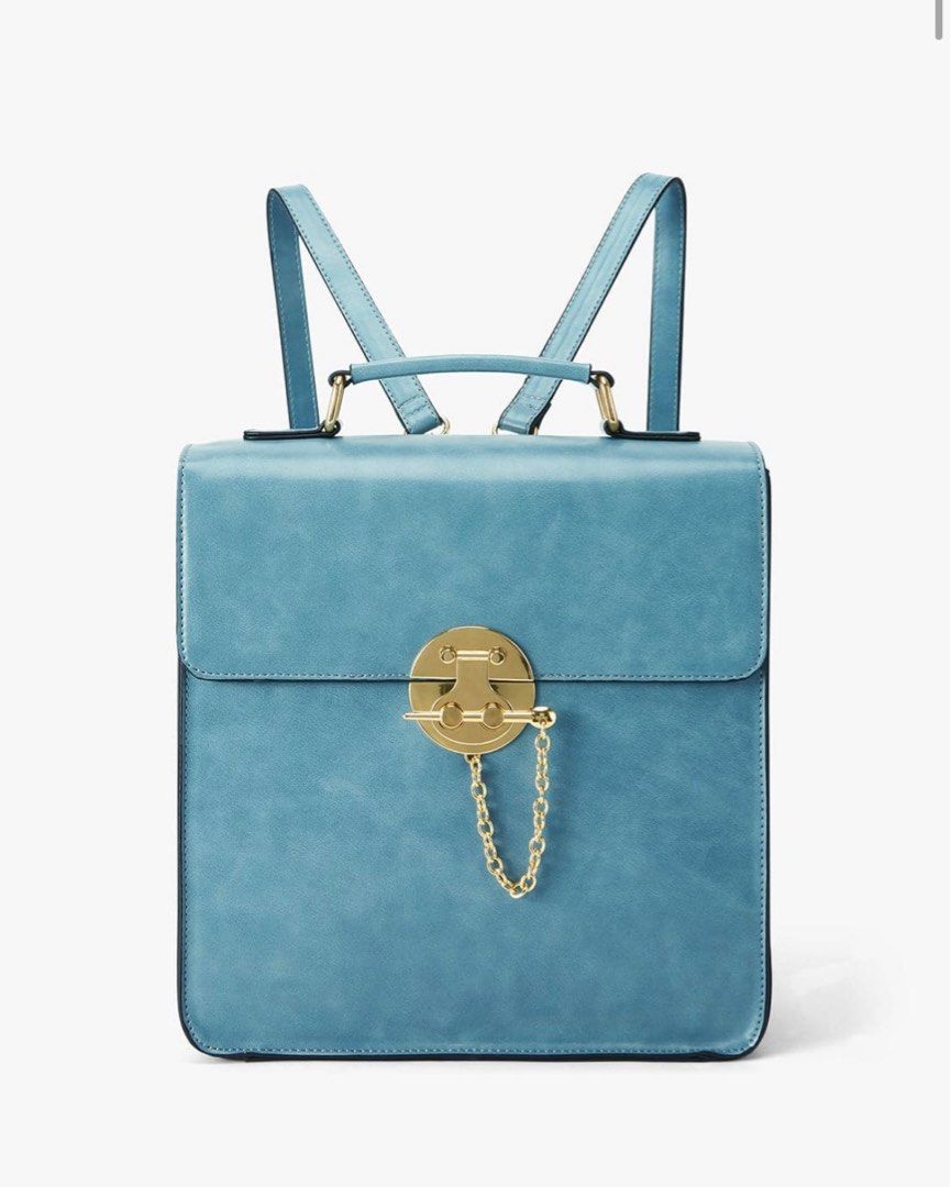 [BRAND NEW] Ecosusi Cornelia Vintage Small Flap Backpack Blue