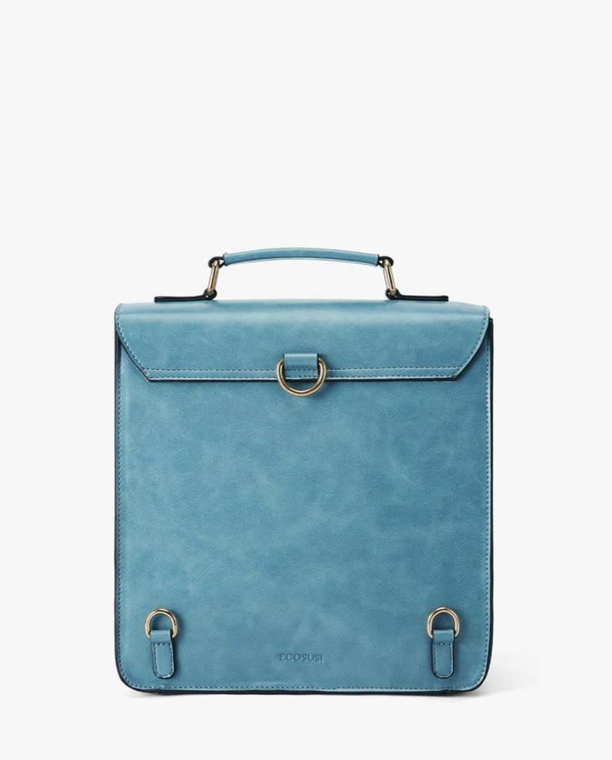 [BRAND NEW] Ecosusi Cornelia Vintage Small Flap Backpack Blue