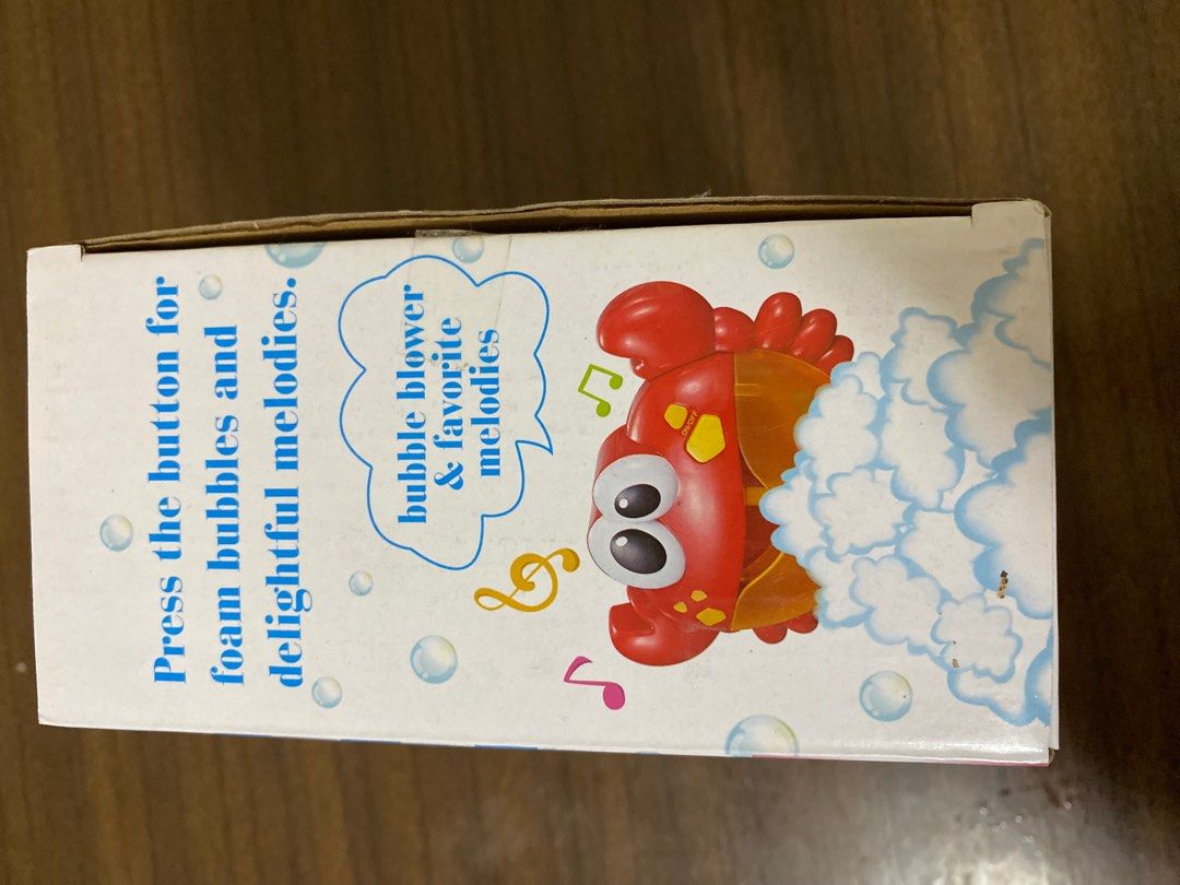 Bubble Bath Crab, Babies & Kids, Bathing & Changing, Other Baby Bathing