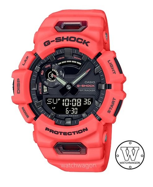 Casio G Shock GBA 900 4A G Squad Orange Bluetooth Step Tracker