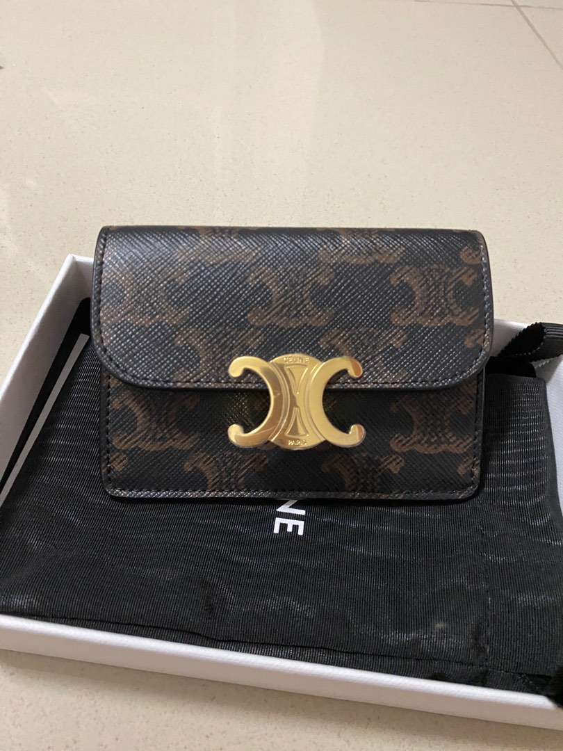 Celine Triomphe Cardholder, Luxury, Bags & Wallets on Carousell