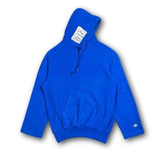 Vetements // x Champion Blue Logo Zip Up Hoodie – VSP Consignment