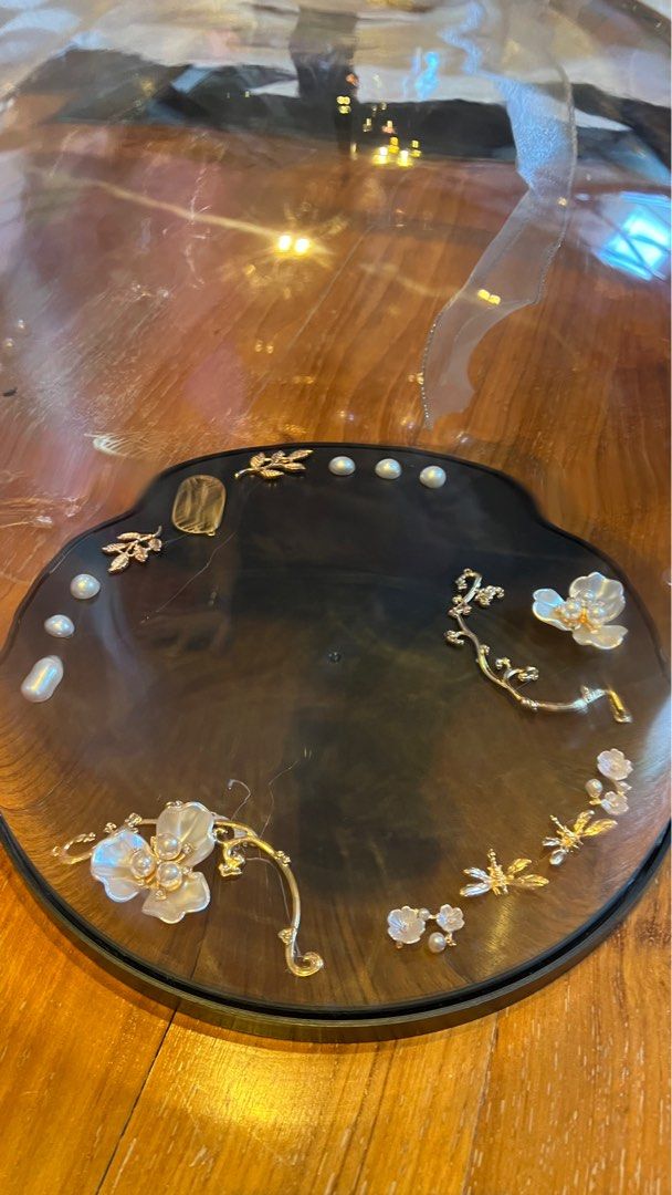 Chinese Wedding Gate Crash Game Plastic Glass Dome With Hoops, Hobbies