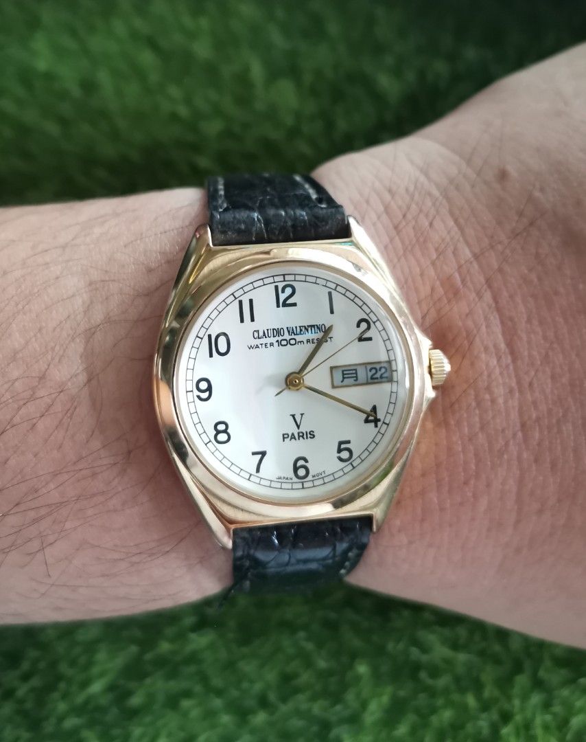 CLAUDIO VALENTINO V PARIS WATER RESIST 100m QUARTZ WATCH