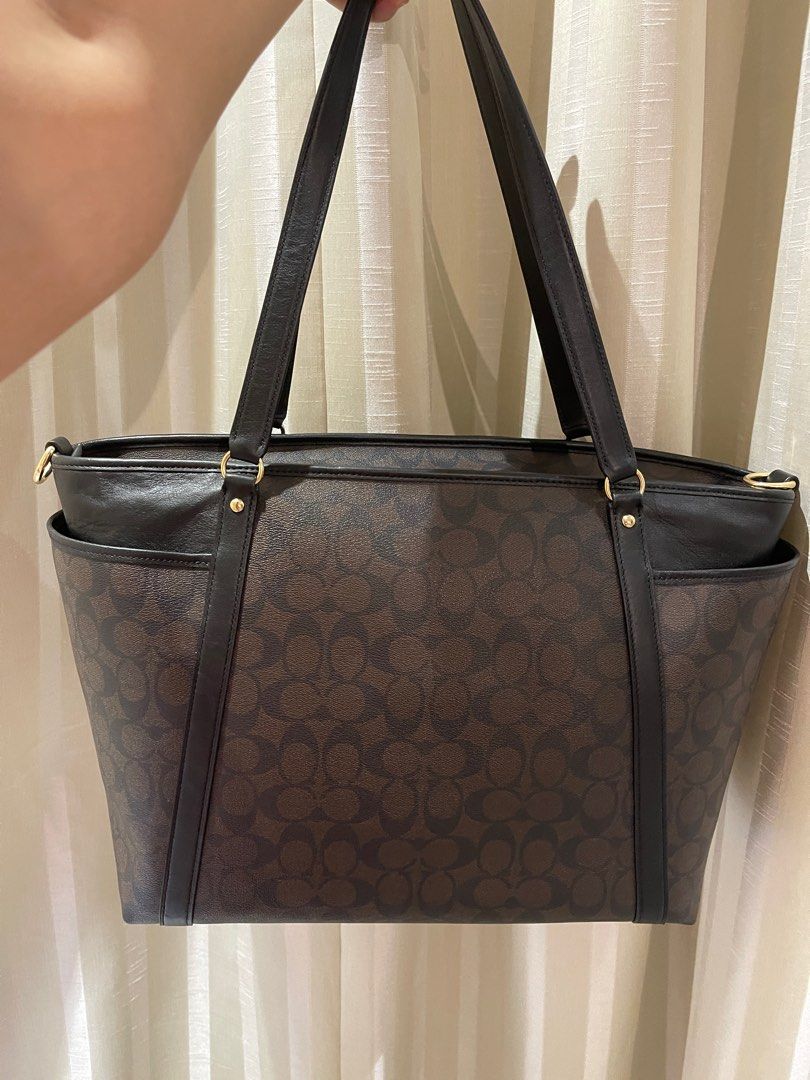 Coach Baby Bag In Signature Canvas, Luxury, Bags & Wallets on Carousell