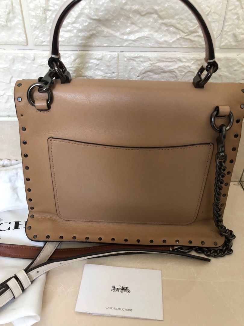 Coach Parker Top Handle in Signature Canvas with Rivets 53349, Barang