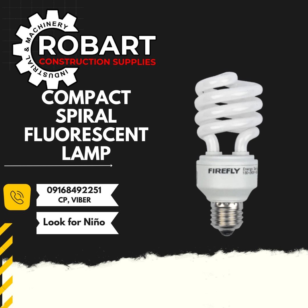 COMPACT SPIRAL FLUORESCENT LAMP, Commercial & Industrial, Construction