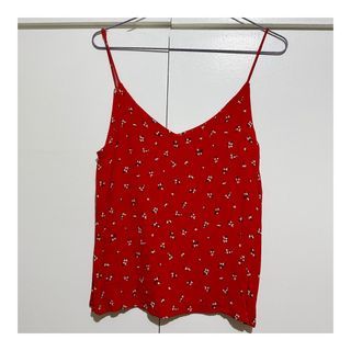 Cotton On Red Spag Strap Top