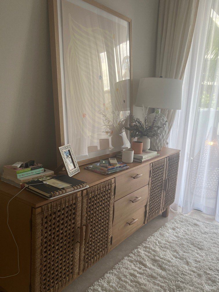 Crate and Barrell console less than one year old, Furniture & Home