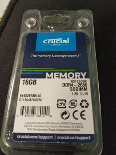 Crucial 16GB DDR4 SODIMM 2666