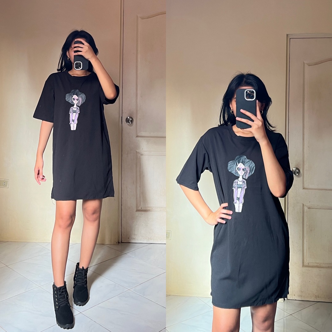 T Dress in Black
