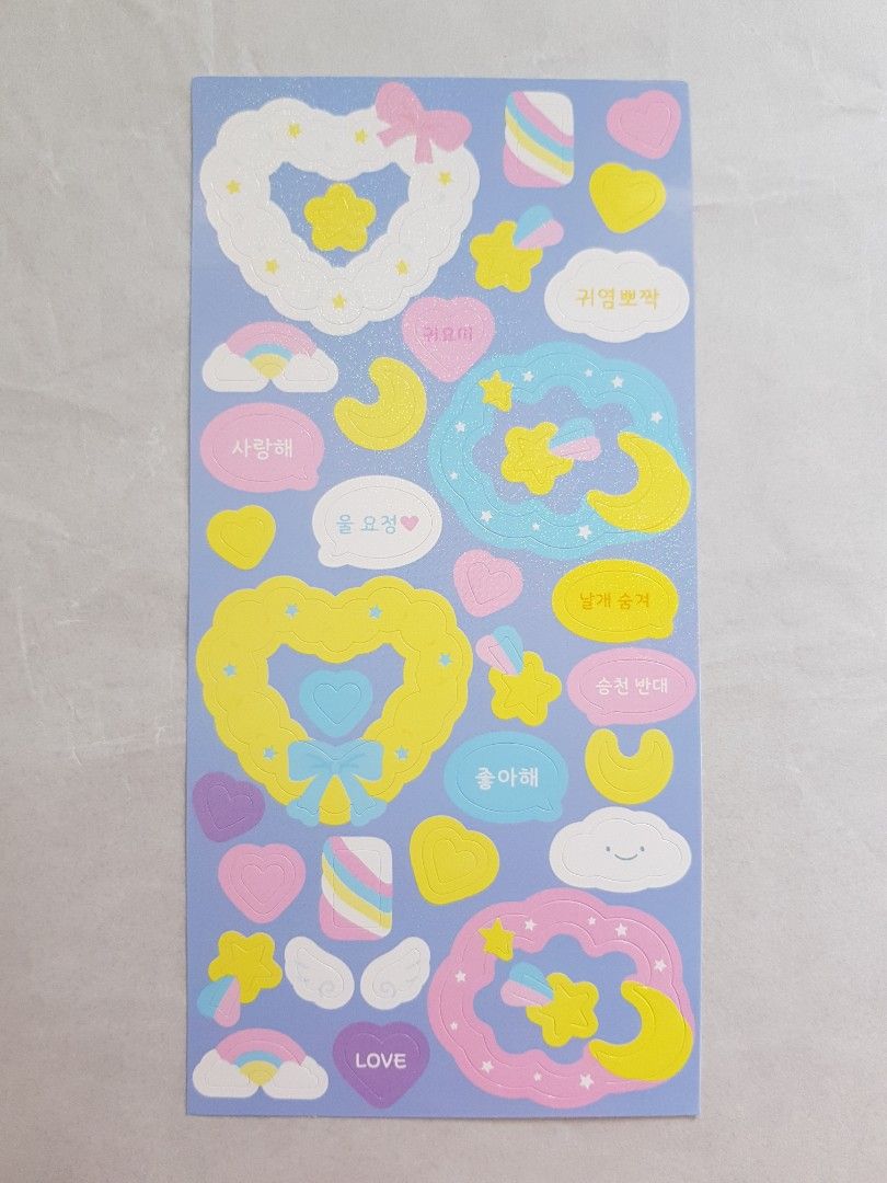 Daiso Korea Stickers Php30 Per Piece (Category: Craft Supplies & Tools) located in Pasig City. Submitted by closetfullofjoy (Listing ID 1210789768, Image 2). Description: Original Daiso Korea stickers Sold per piece Php30 each Discounted: 5pcs for Php120 Price is fixed. Shipping fee not yet included. MOP is Gcash or BPI only. Shopee checkout available + 10% on price..