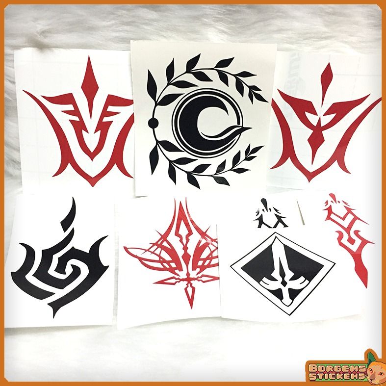 [DECAL] FGO Kairi, Jean, Dead Count, Tsubaki Command Seal VINYL STICKER ...