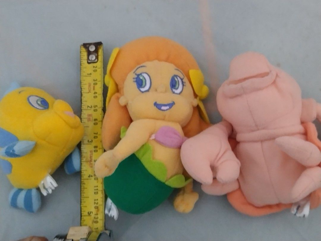 Disney The Little Mermaid Mini Soft Toy Ariel, Flounder & Sebastian