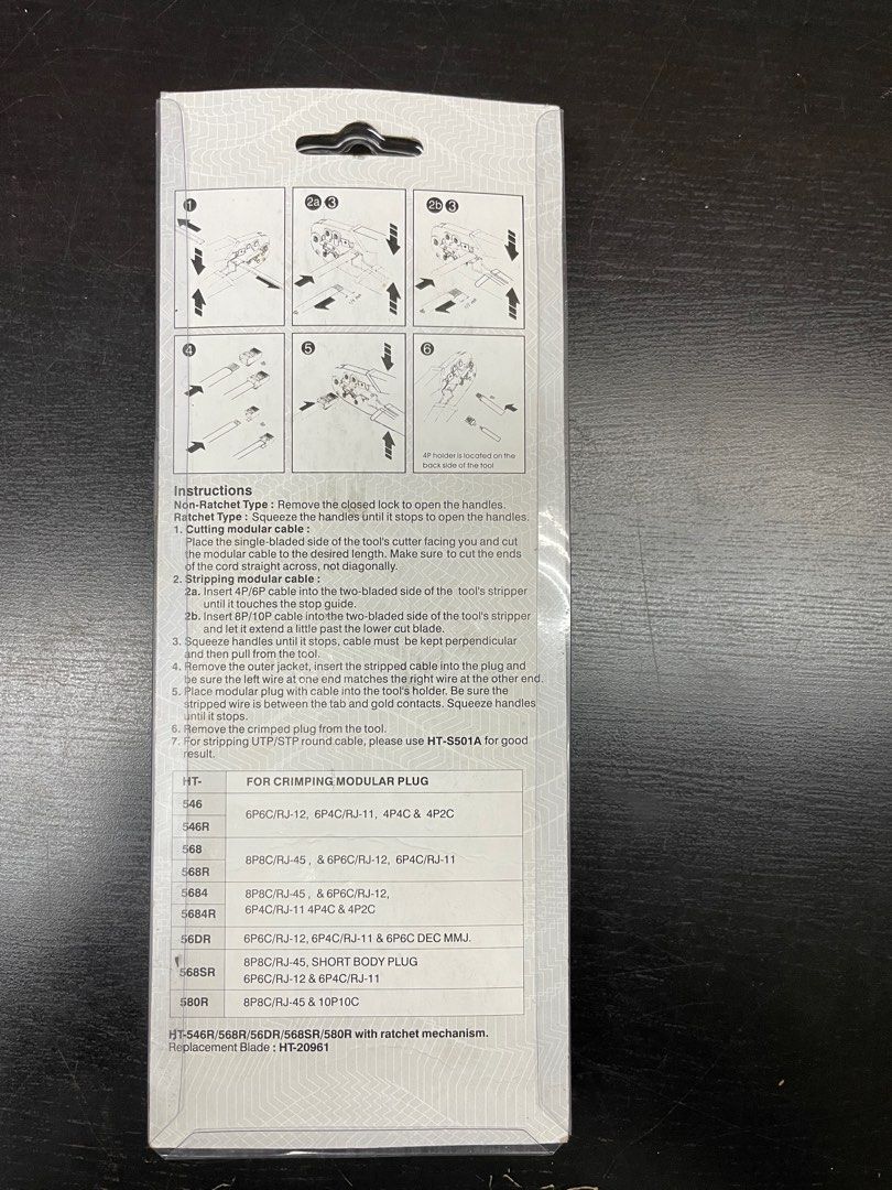 Dual-Modular Crimping tool HT-568R, Furniture & Home Living, Home ...