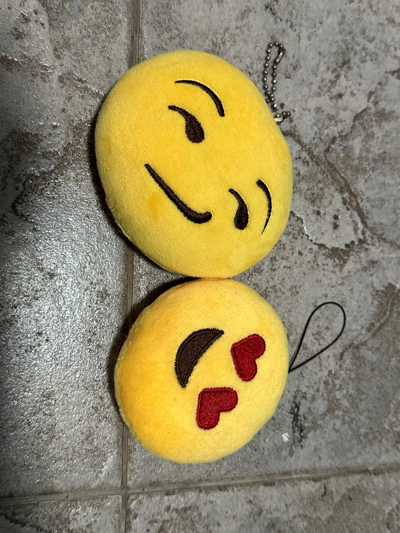 Emoji plush keychains, Hobbies & Toys, Toys & Games on Carousell