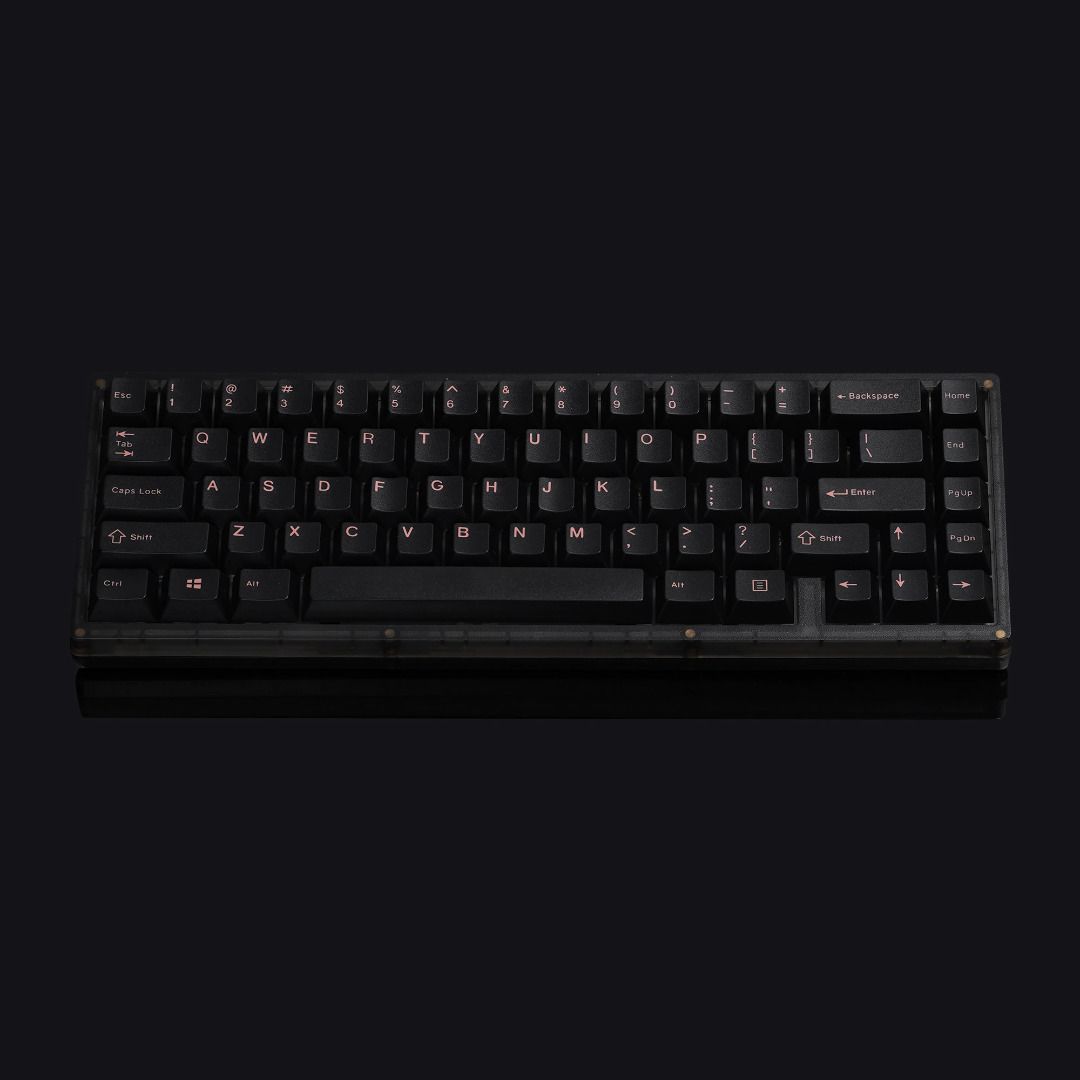 EnjoyPBT Pink on Black Keycap Set, Computers & Tech, Parts ...