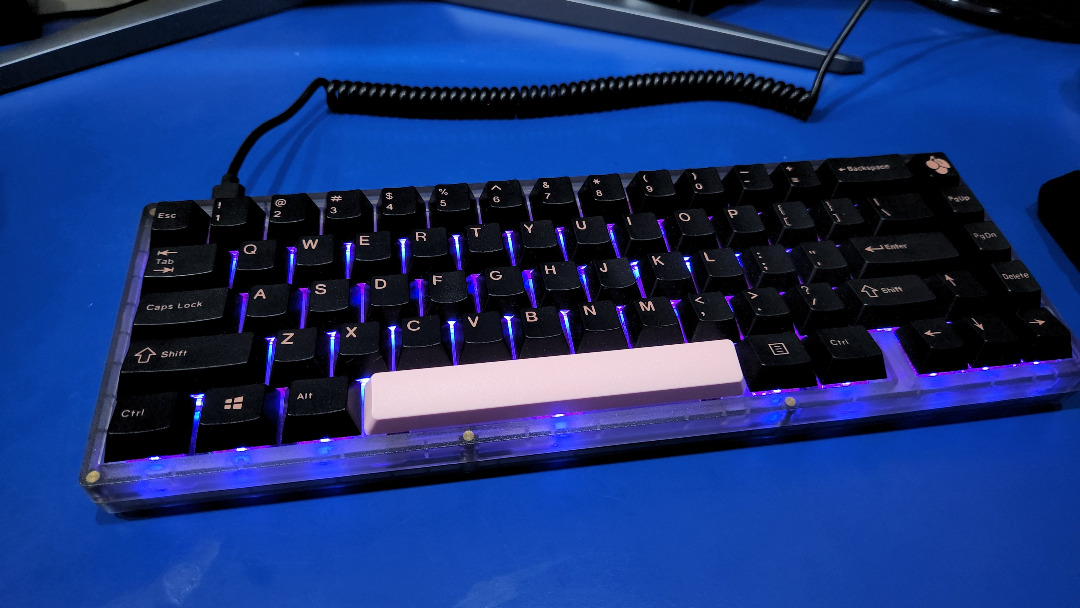EnjoyPBT Pink on Black Keycap Set, Computers & Tech, Parts ...