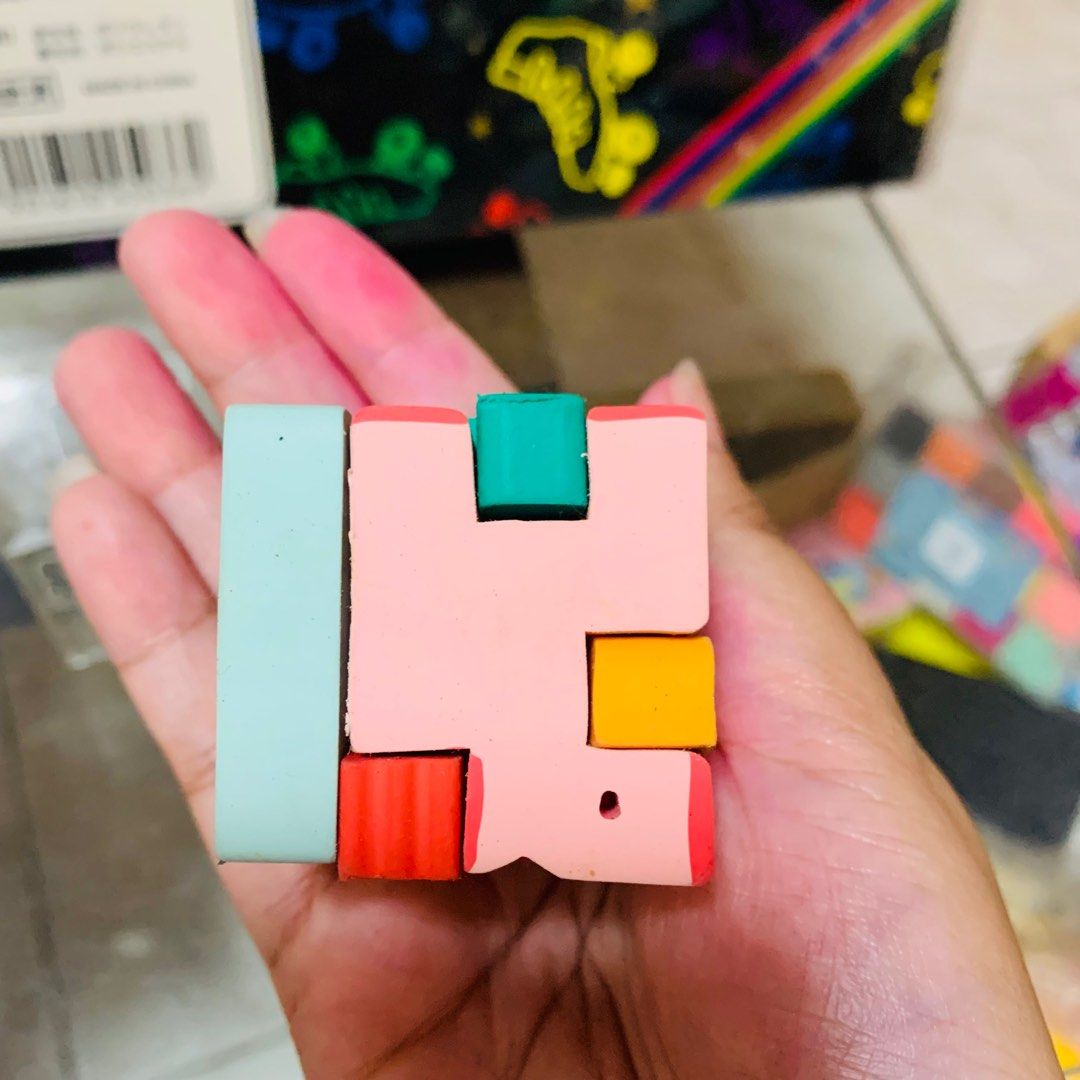 Eraser cube puzzle seed non toxic, Hobbies & Toys, Stationary & Craft