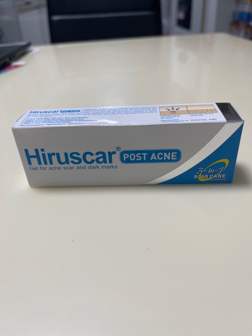 [EXP 07/25] Hiruscar Post Acne Gel 10g Scar Care for Pimples and Dark