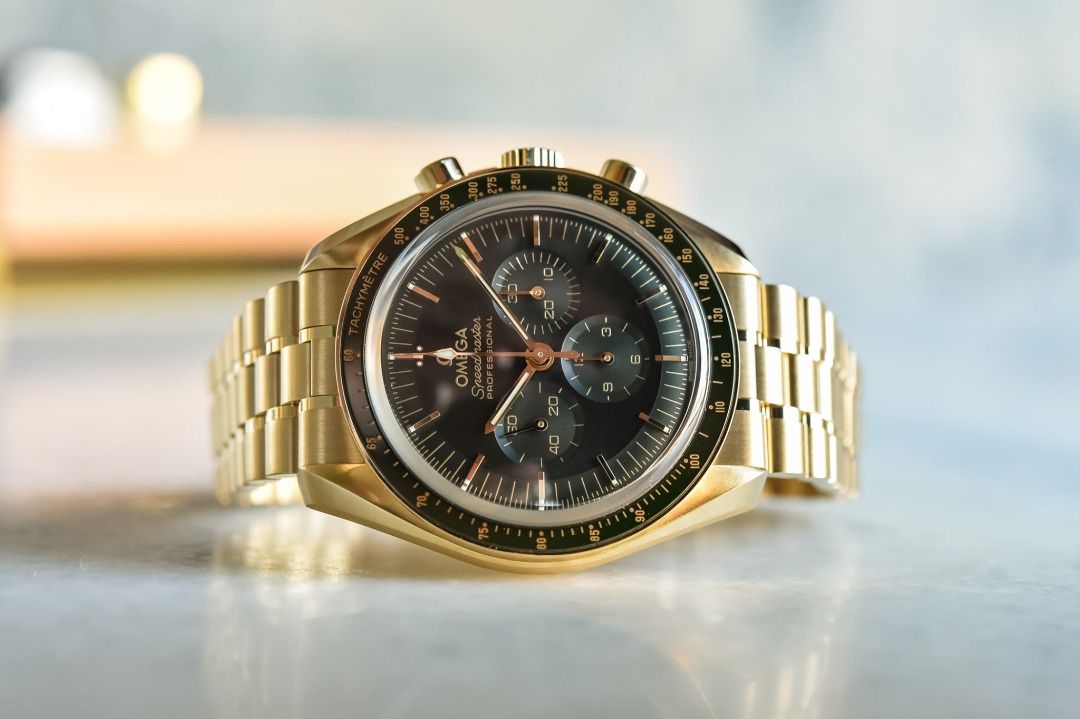 Extremely rare OMEGA Speedmaster Moonwatch Moonshine Gold with
