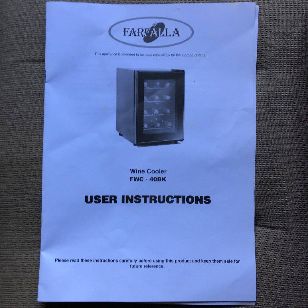 Farfalla Dual Zone Thermoelectric Wine Cooler for 12 Bottles (Model FWC