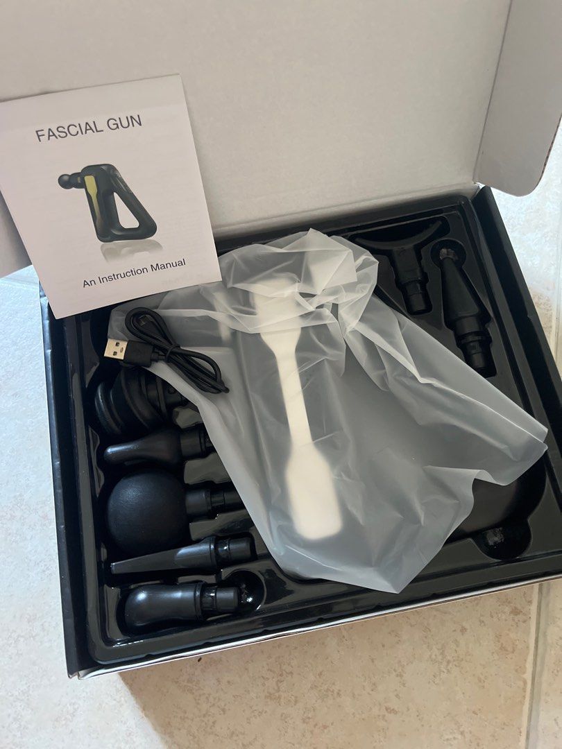 Fascial Gun HB-003, Health & Nutrition, Massage Devices on Carousell