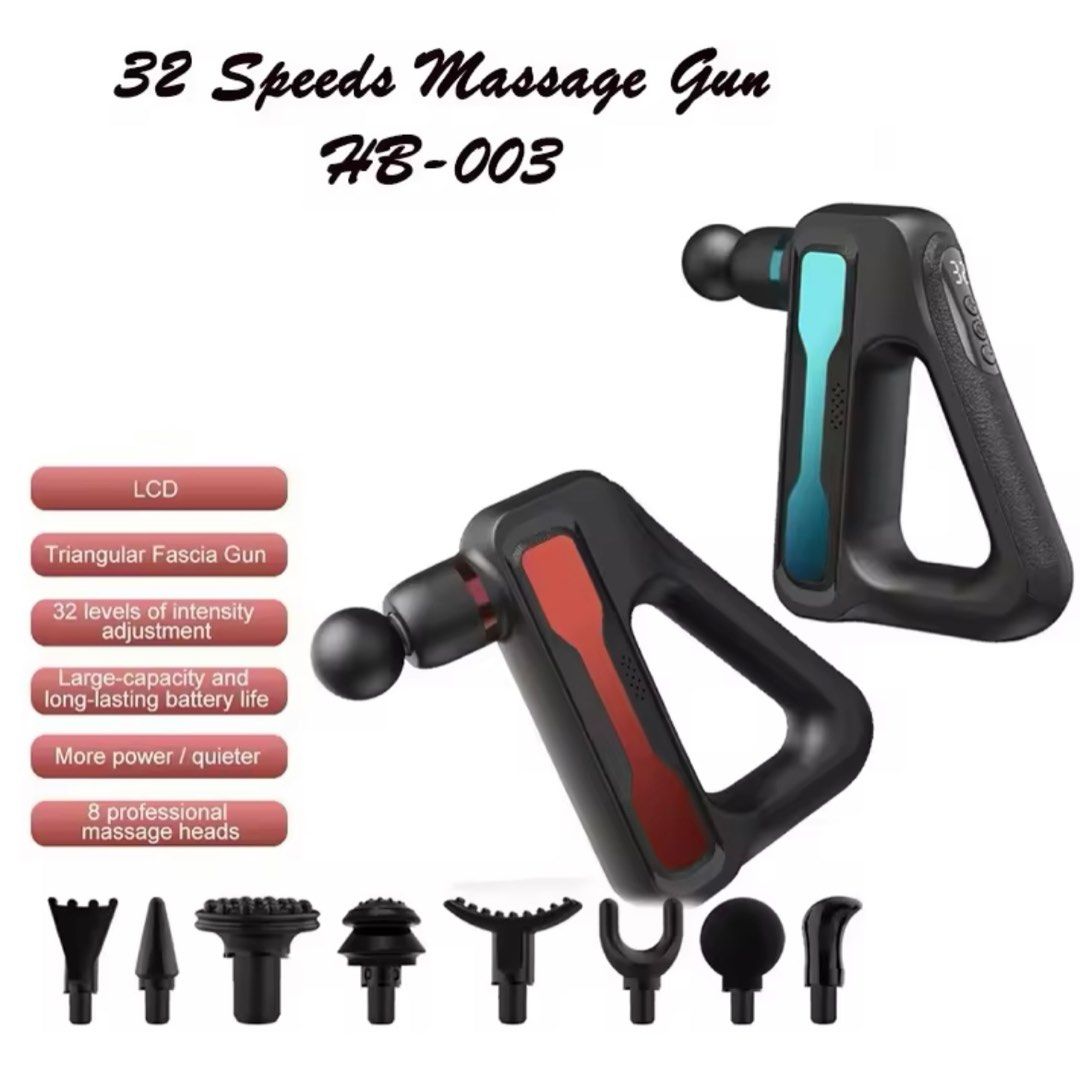 Fascial Gun HB-003, Health & Nutrition, Massage Devices on Carousell