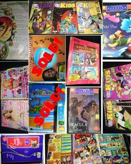 FREE‼️ Disney Adventure Collection,Boon-Doggle(Lanyard&Lacing),Lampara Books- Dracula,Peter Pan,Magazines-Total Girl,K-Zone,DC Kids,W.I.T.C.H