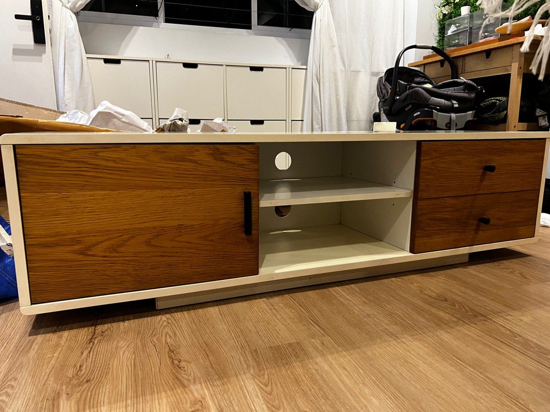 FREE Solid Wood TV console without leg, Furniture & Home Living, Furniture, TV Consoles on Carousell
