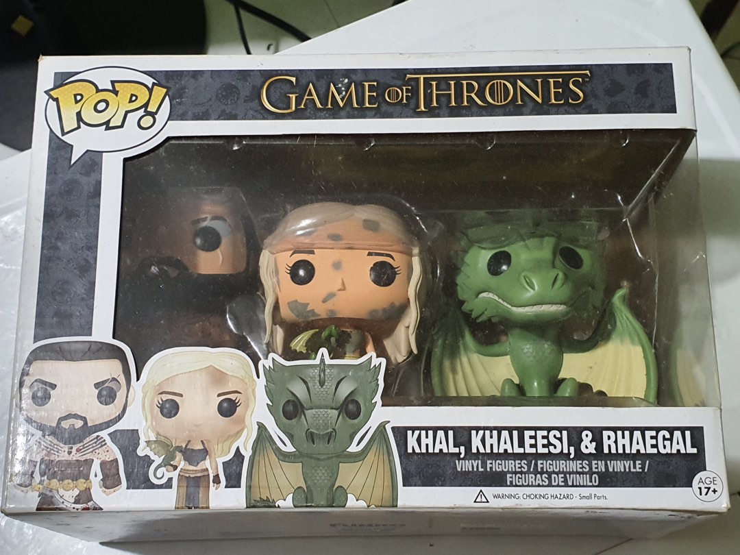 Khal khaleesi and rhaegal funko pop hotsell