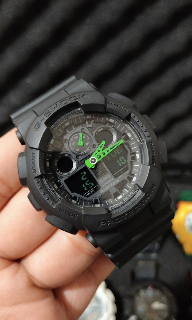 G shock sales ga 100 green