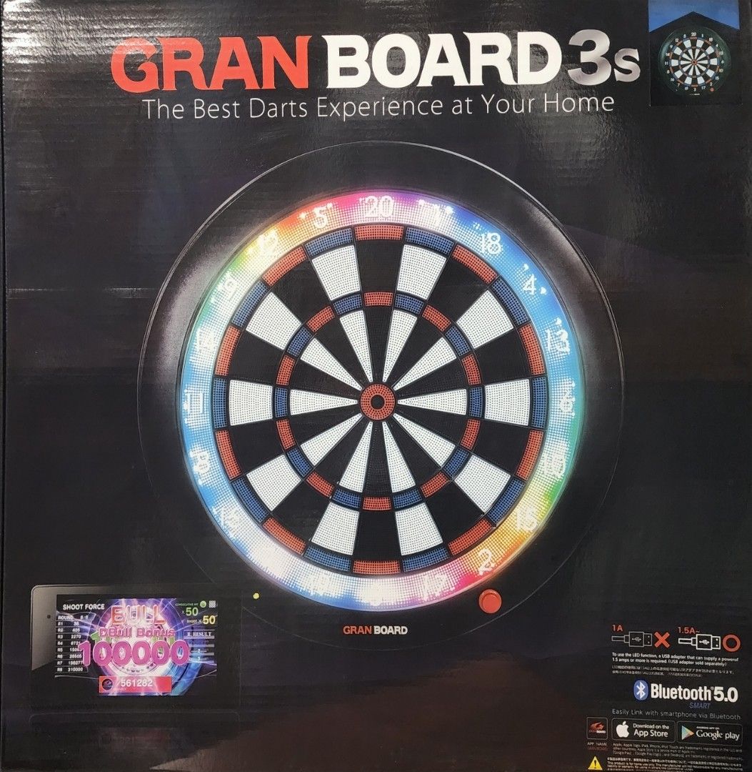 IN-STOCK: Gran Board 3s Bluetooth Dartboards