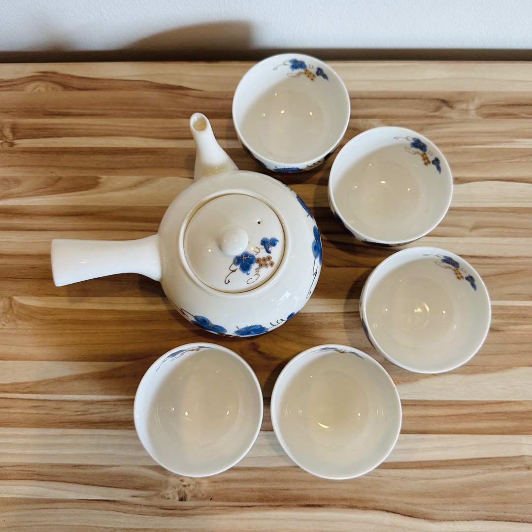 Grape Tea Set, Furniture & Home Living, Kitchenware & Tableware ...