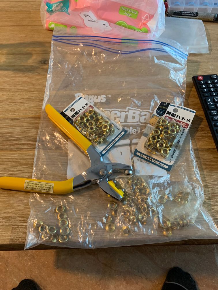 Grommet tool with lots of grommets, Furniture & Home Living, Home