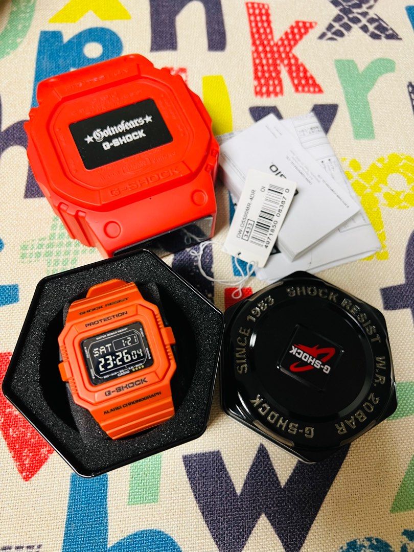 CASIO G-shock DW-D5500MR オレンジバンド SCAN] Casio G-Shock DW