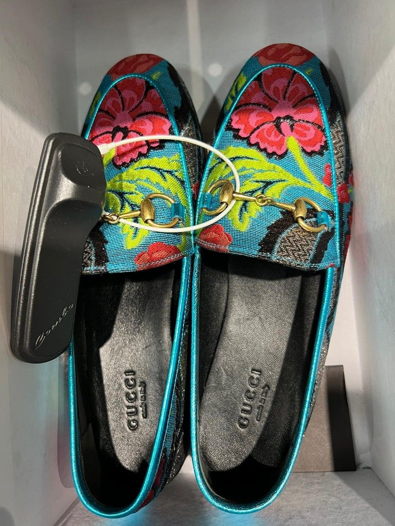 Gucci floral print loafers top