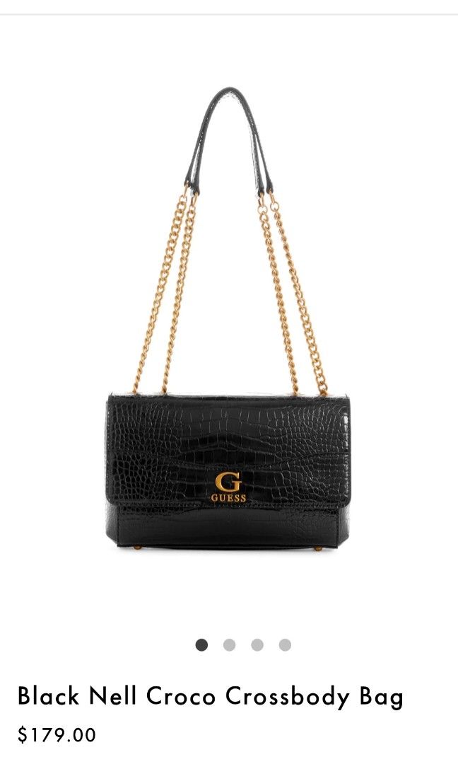 GUESS Genuine Nell Croco Crossbody Bag#Crossbody#GUESS#Black#Croco, Women's  Fashion, Bags u0026 Wallets, Cross-body Bags on Carousell