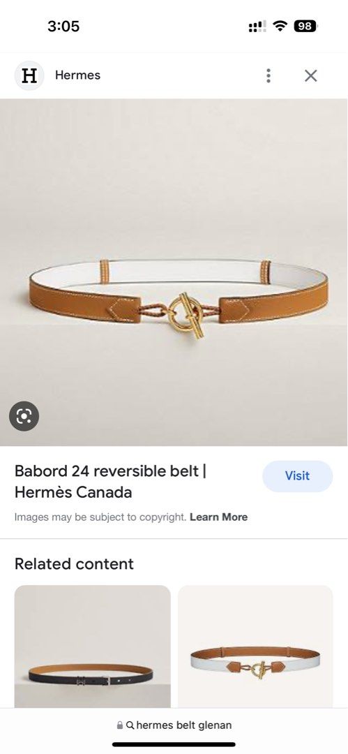 Babord 24 reversible belt