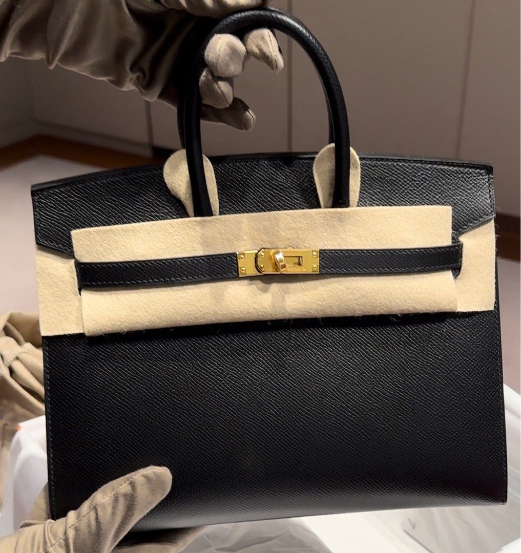 Hermes Birkin Black Bag, Luxury, Bags & Wallets on Carousell