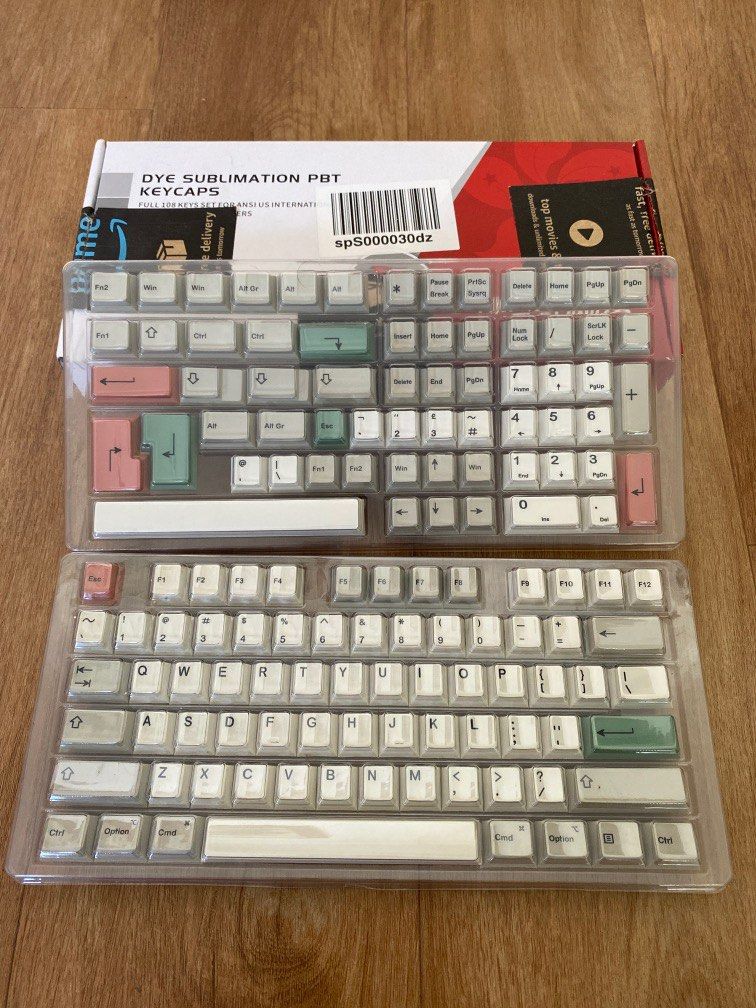 HK Gaming 9009 Dye Sub Keycaps, Computers & Tech, Parts & Accessories