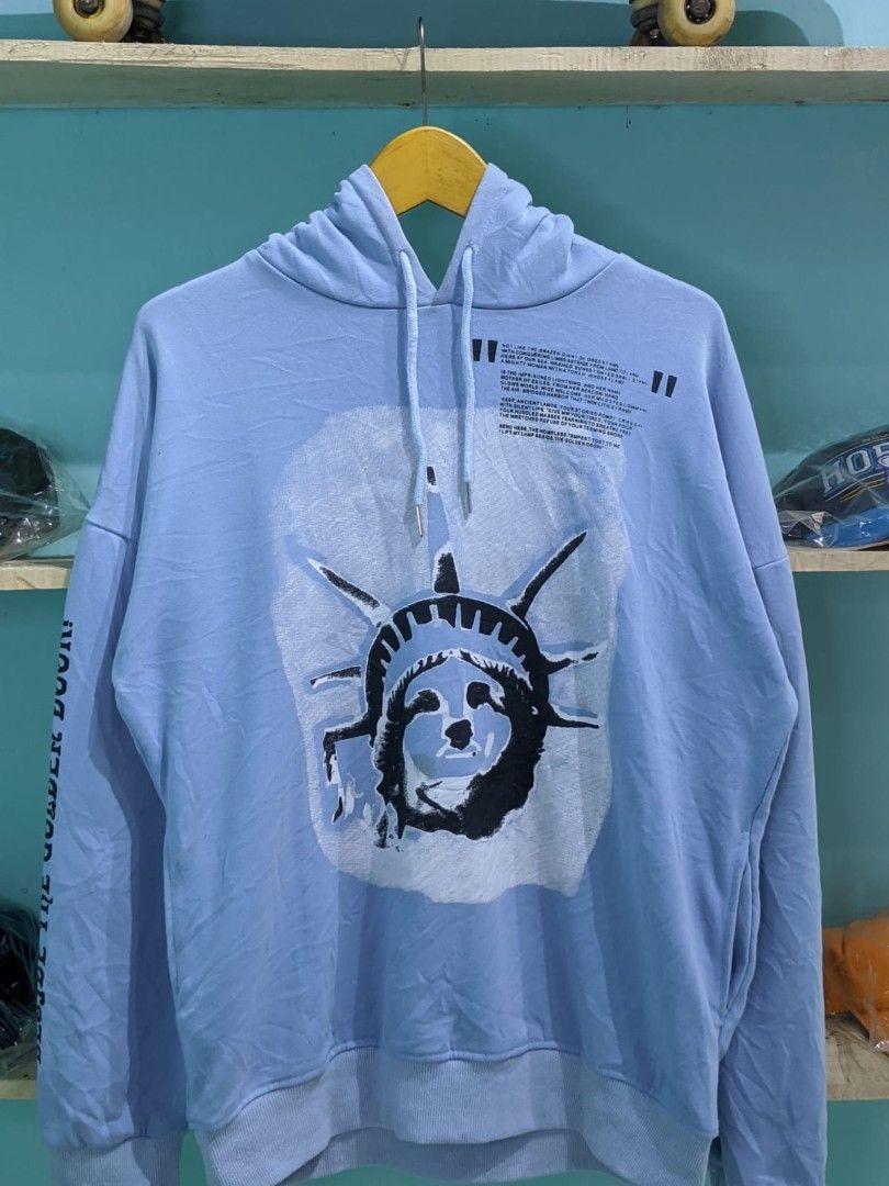 Off white blue liberty hoodie discount