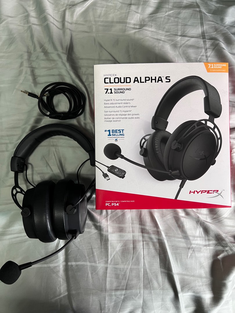 HyperX Cloud Alpha S Gaming Headset Black, Audio, Headphones & Headsets ...