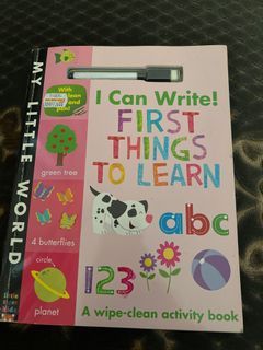I Can Write! First Things To Learn ABC 123