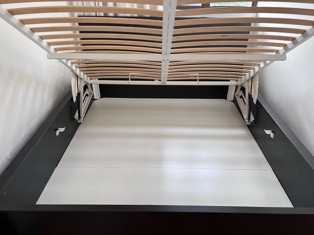IKEA Bed MALM ottoman bed king size, 傢俬＆家居, 傢俬, 床架及床褥 Carousell