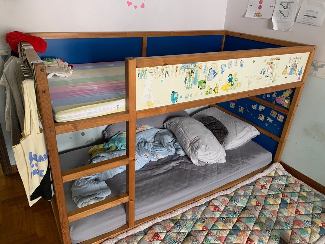 IKEA Double decker bed frame, Furniture & Home Living, Furniture, Bed