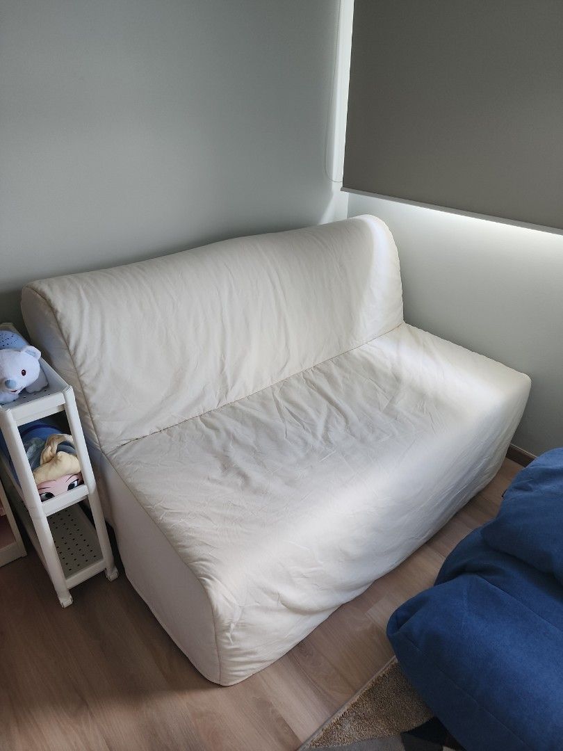 Ikea Lycksele Lovas 2 seat sofa bed (double seater sofabed), Furniture