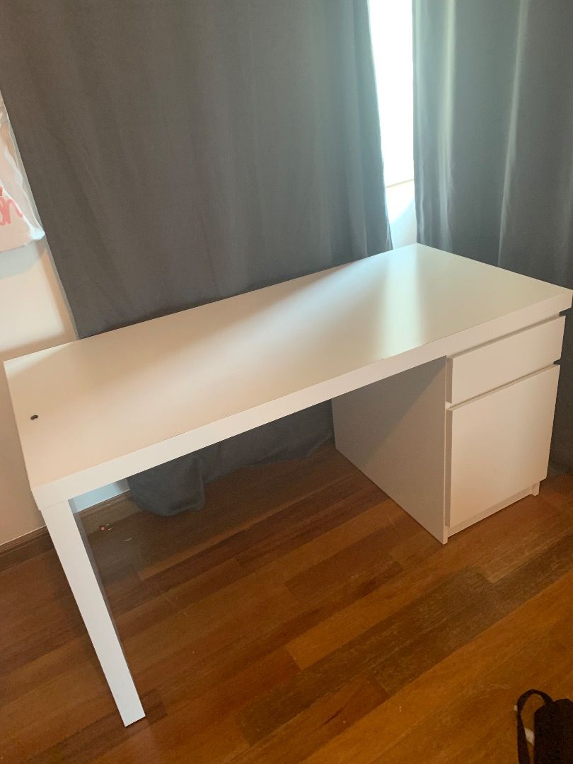 IKEA MALM Desk, Furniture & Home Living, Furniture, Tables & Sets on