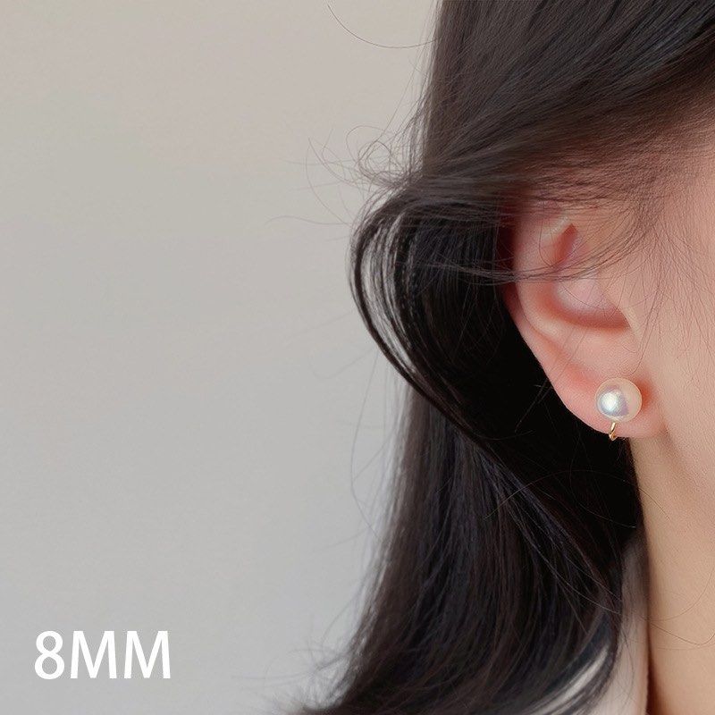 Real pearl clip on sale earrings