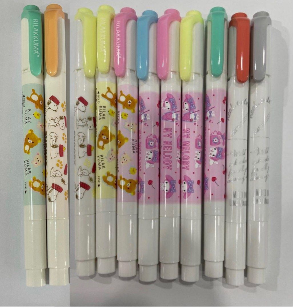 Japan Mildliners with Designs, Hobbies & Toys, Stationery & Craft ...